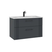 Mobile lavabo "Bari 85 v2" - 85 x 45 x 55 cm - Antracite opaco