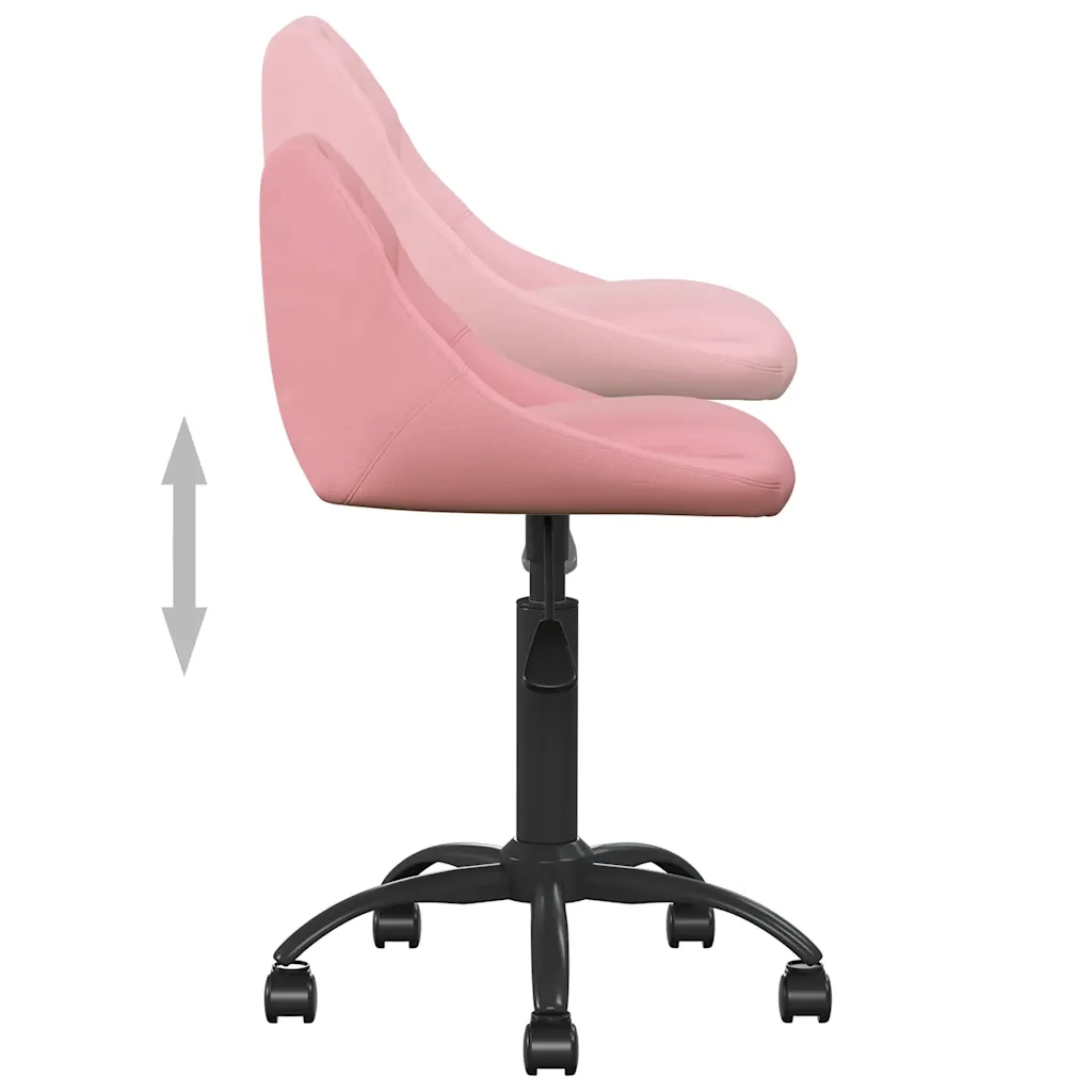 Sedia da Pranzo Rosa in Velluto 335365