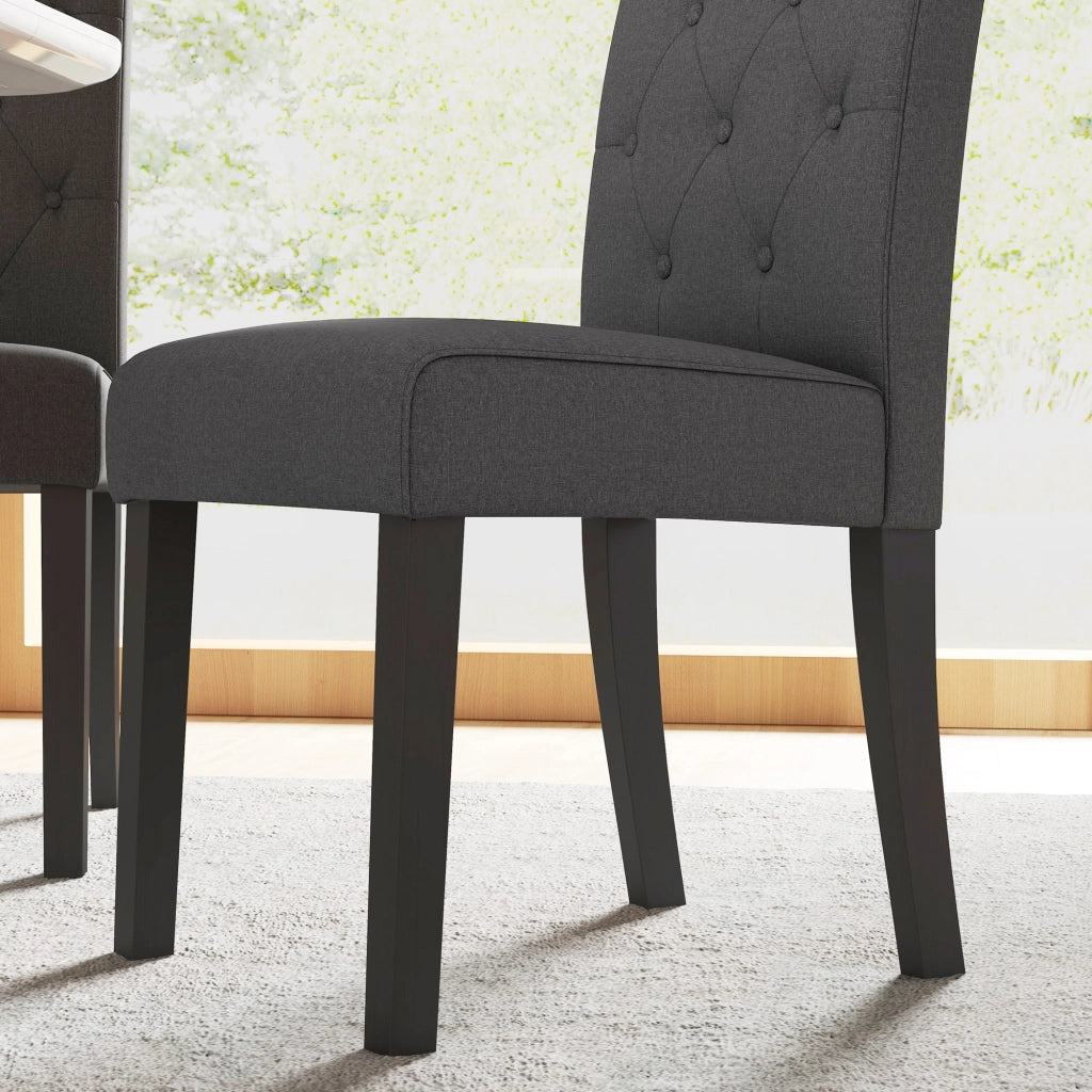 Sedia da pranzo ¨C Minimal ¨C grigio scuro legno 47x61x101 cm