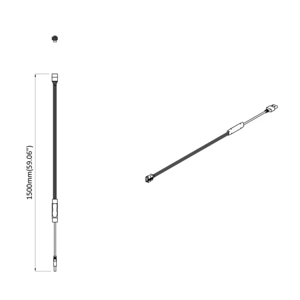 Striscia LED 2 pz Nero e trasparente 3000 mm Rame e plastica CFW3201545