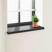 Soglia della Finestra Nero con Venature del Legno PVC 42046869