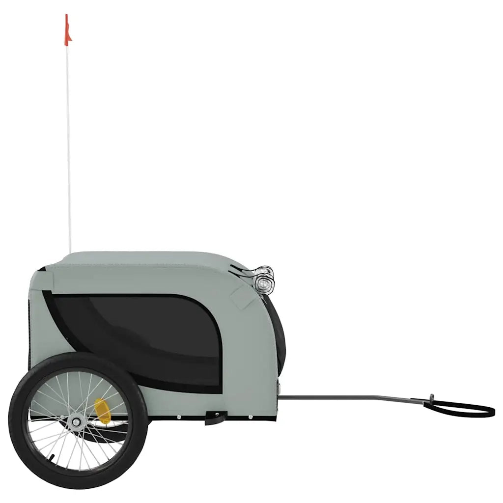 Rimorchio da Bici per Animali Grigio e Nero Oxford e Ferro 94007