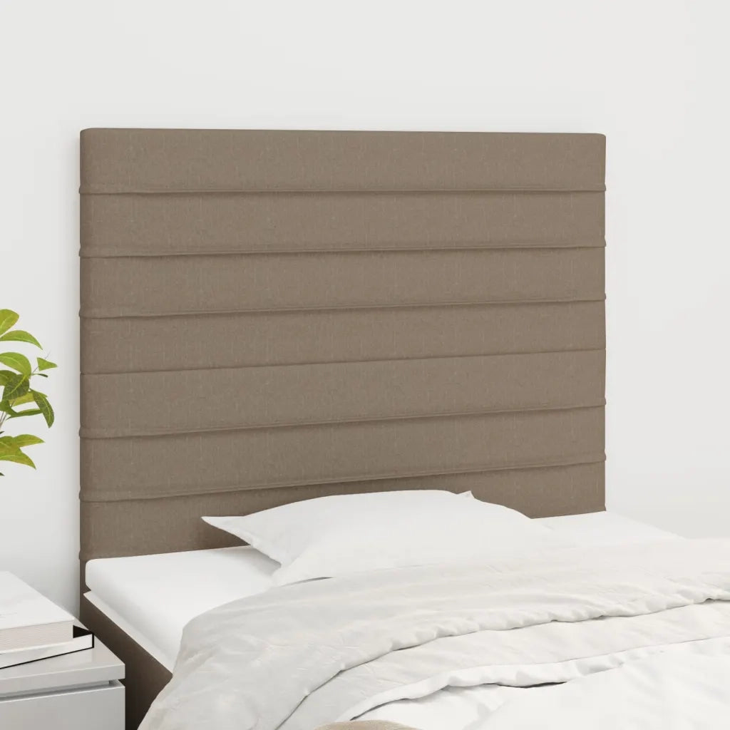 Testiera | Testata per letto Tortora 80x5x118/128 cm Tessuto