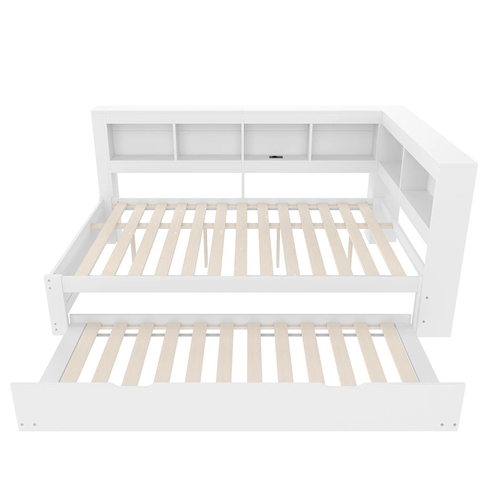 Divano letto 140x200cm?- Xylo - gigogne USB bianco