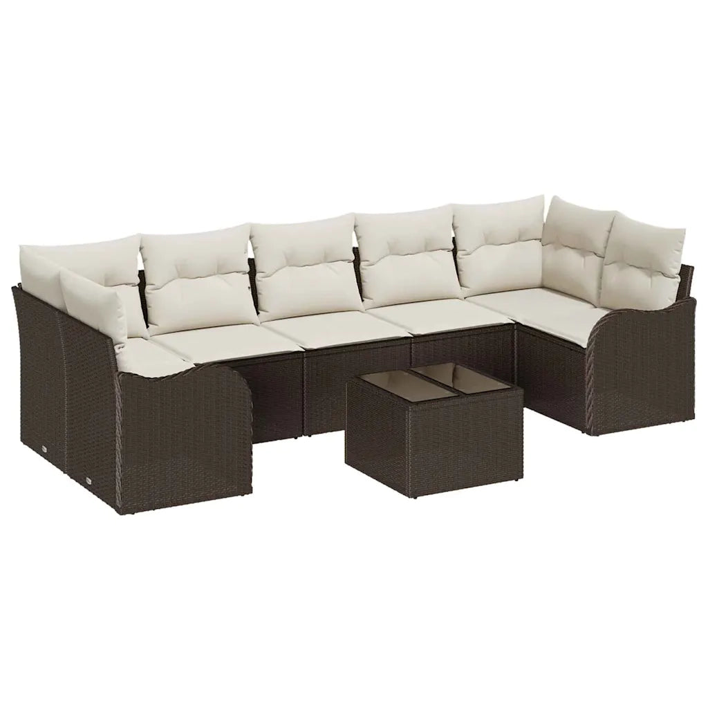 Set Divano da Giardino Marrone 55 x 55 x 37 cm polyrattan 3345618