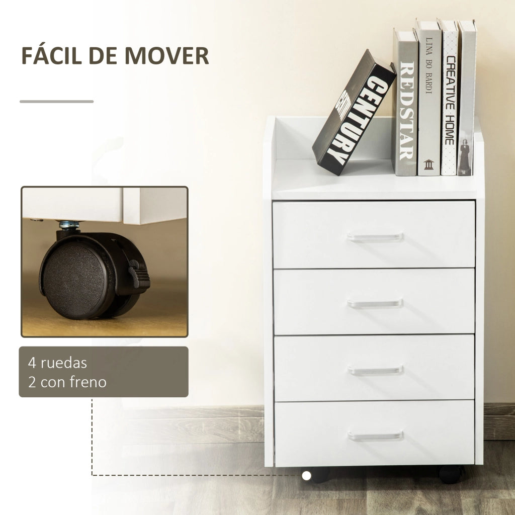 Scrivania con cassetti ¨C Minimal ¨C 40x36x65 cm bianco