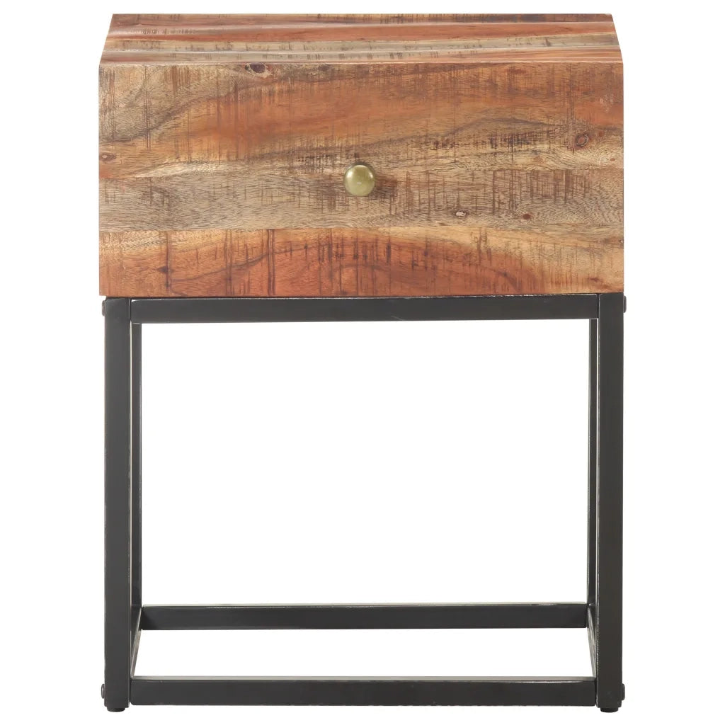 Comodino 40x30x50 cm in Legno di Acacia Grezzo 320915