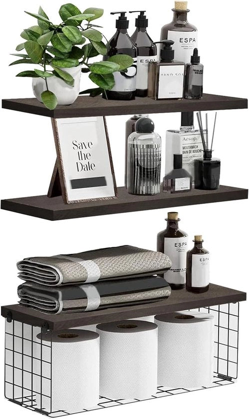 Set di assi galleggianti con contenitore - vasca da bagno in legno - set da 3+1 - multifunzionale