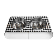 PORTACIOTOLE DOPPIO GRANDE PET BIANCO E NERO