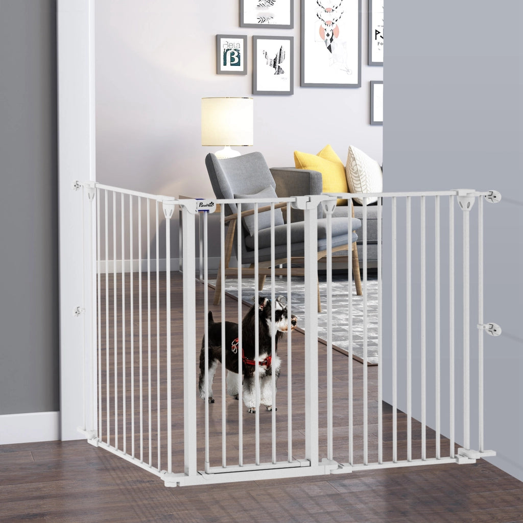 Recinto per Cani Pieghevole ¨C Minimal ¨C 206x90 cm Bianco