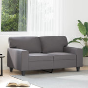 Divano a 2 Posti-Sofa 2 Posti Grigio 120 cm in Similpelle 935514