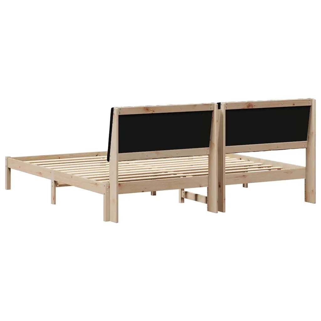 Struttura del letto Marrone 200 x 200 cm Pino massello 3394400