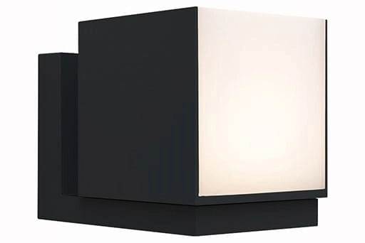 Applique esterna CUBA nera LED 12W 3000K IP54 Lutec