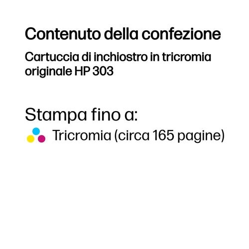 HP Cartuccia di inchiostro in tricromia originale 303