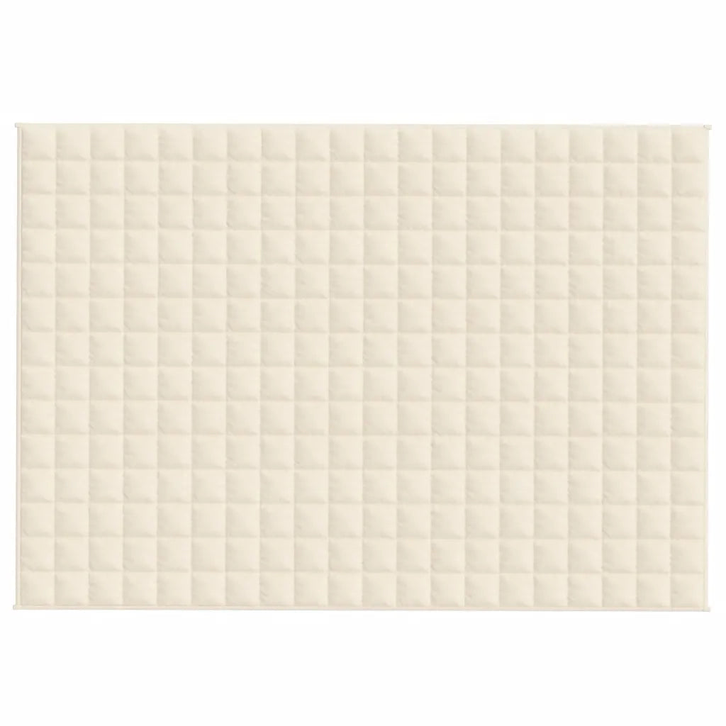 Coperta Ponderata Crema Chiaro 140x200 cm 10 kg Tessuto