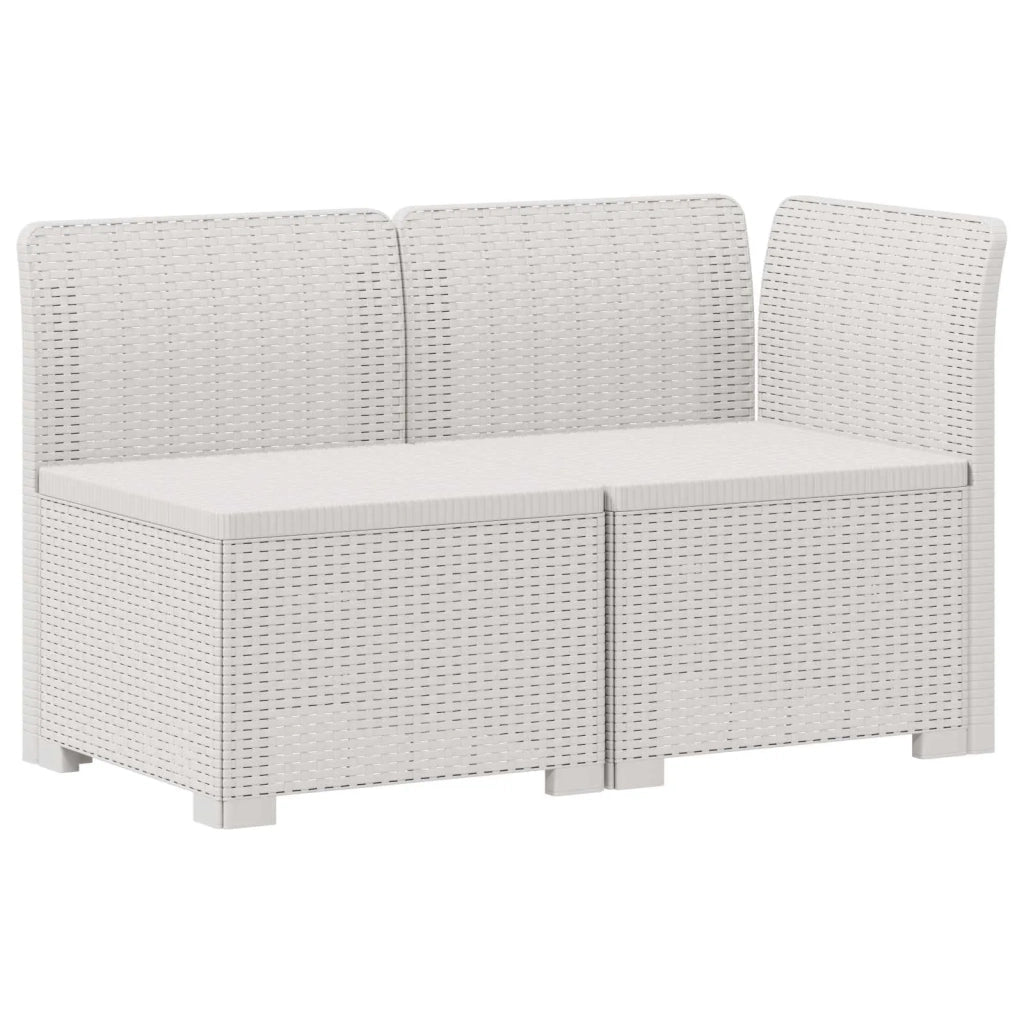 Divano da esterno-Divano da Giardino a 2 Posti con Cuscini Aspetto Rattan PP 773915