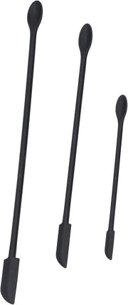 Set di spatole in silicone per cucina - 3 pezzi in nero - Food Grade