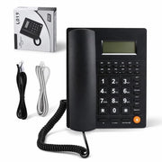 Telefono Fissa con Cavo - Grande Pulsante - Funzione di Risposta Manuale - Qualità HD delle Chiamate - Materiale ABS Duraturo - Regolazione del Volume