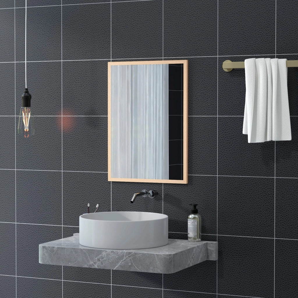 Specchio da parete 50x70 cm ¨C Xylo ¨C Cornice effetto legno