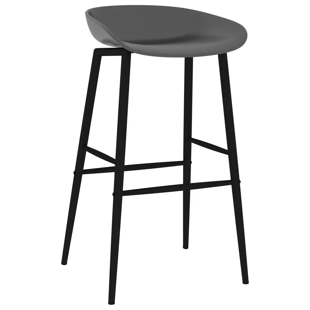 Set da Bar 5 pz Nero e Grigio 3057383