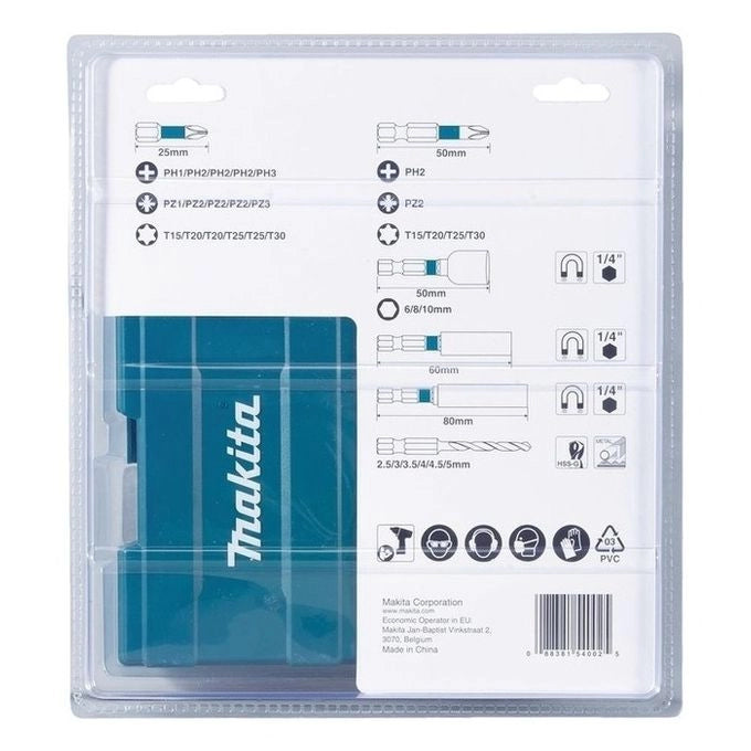 Makita B-66896 punta per trapano Set di punte per trapano