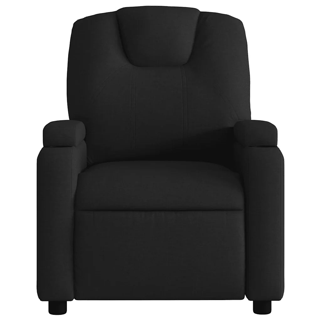 Poltrona reclinabile in tessuto nero 3205510