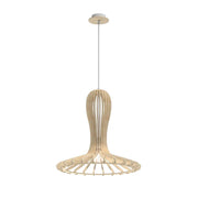 Lampada a sospensione boho RINA legno chiaro Amplex