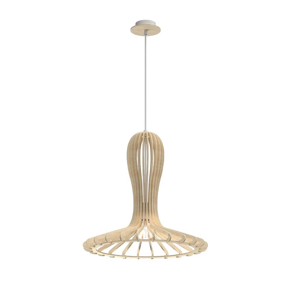 Lampada a sospensione boho RINA legno chiaro Amplex