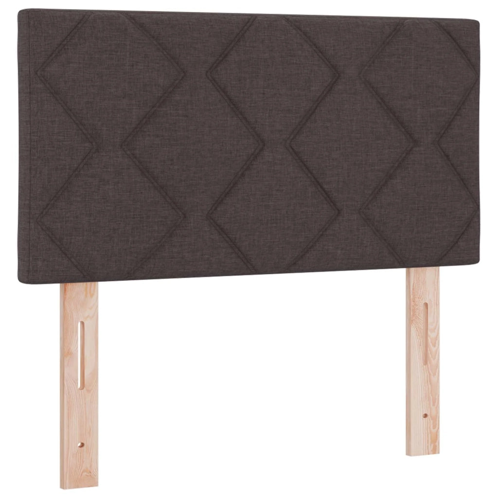 Letto box spring con materasso Marrone Scuro 80 x 200 cm 3452809
