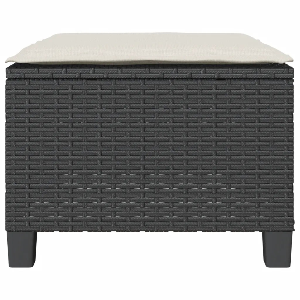 Set da Bistrò 3 pz con Cuscini Nero in Polyrattan 4003896
