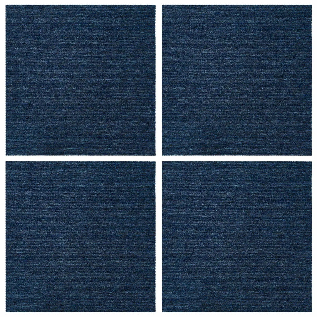 Piastrella per Tappeto Blu 50 x 50 cm 4 pcs PP e Bitume 42032456