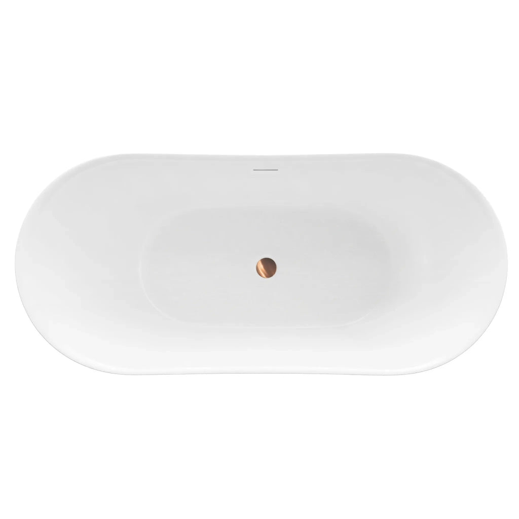 Vasca Bagno Da Terra Rea Ferrano Slim 170 Copritappo bianco