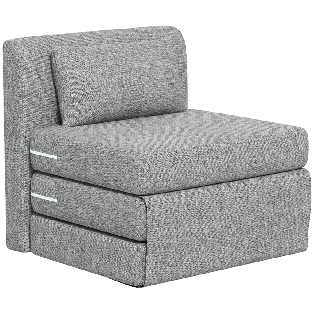 Poltrona a dondolo pieghevole con cuscino ¨C Minimal ¨C Grigio