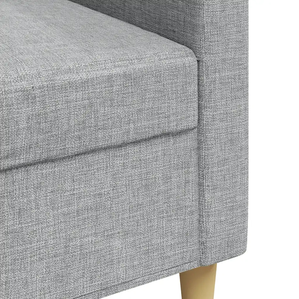 Divano a 3 Posti-Sofa 3 Posti Grigio Chiaro 210 cm in Tessuto