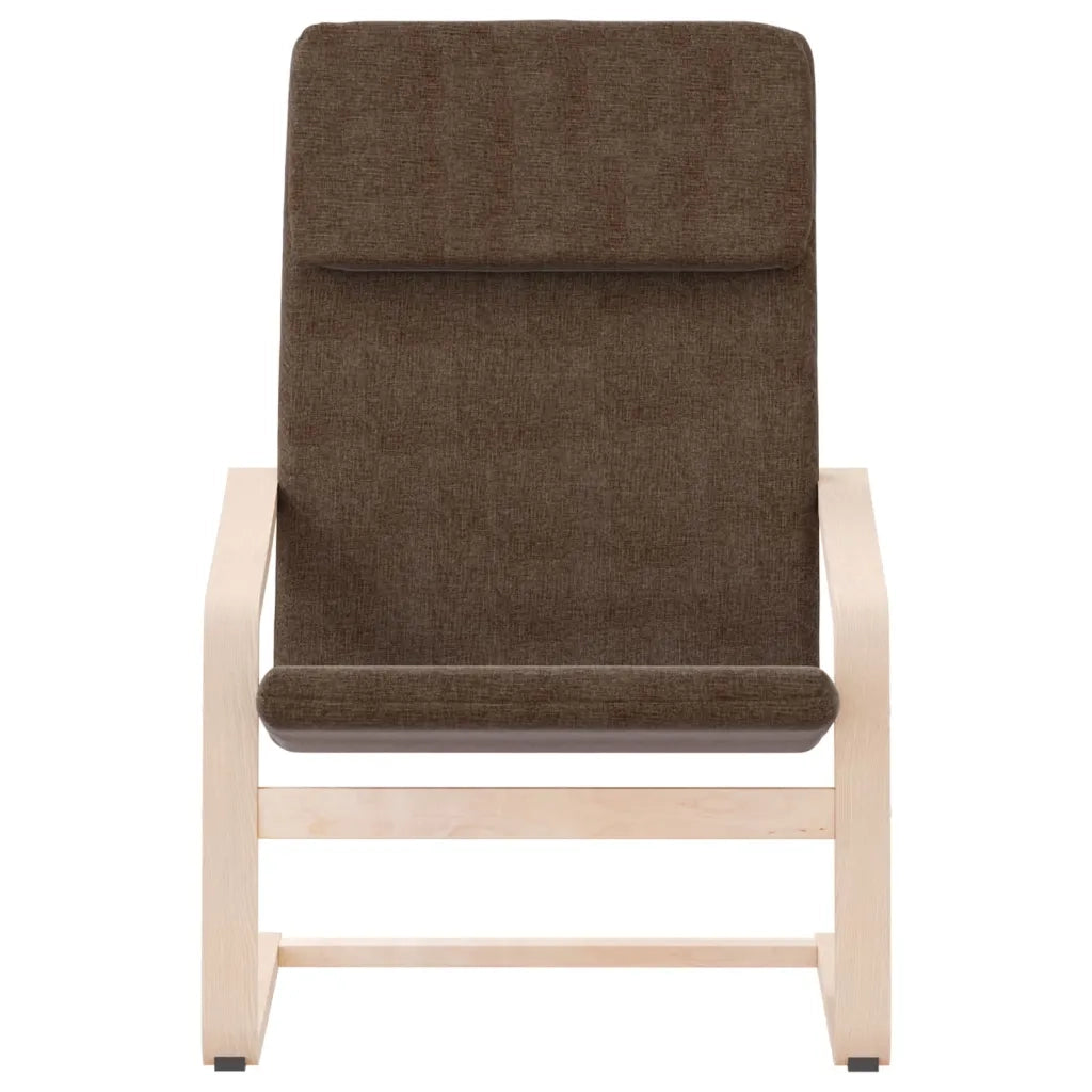 Sedia Relax Marrone Scuro in Tessuto 351056