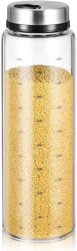Contenitore per Spezie - 500ml - Gadget da Cucina - Sicuro da Morsi e Drizzolate - Adatto per l'Uso in Casa