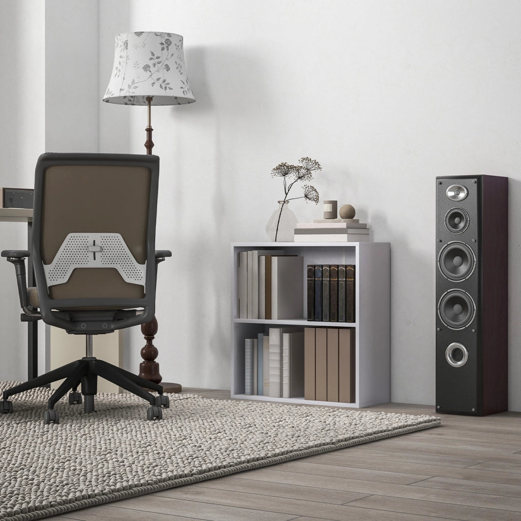 Libreria scaffale mobile con ripiani regolabili ¨C Minimal ¨C bianco 60x24x63
