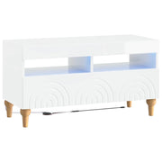 Mobile TV LED Bianco Lucido Legno ingegnerizzato 896339