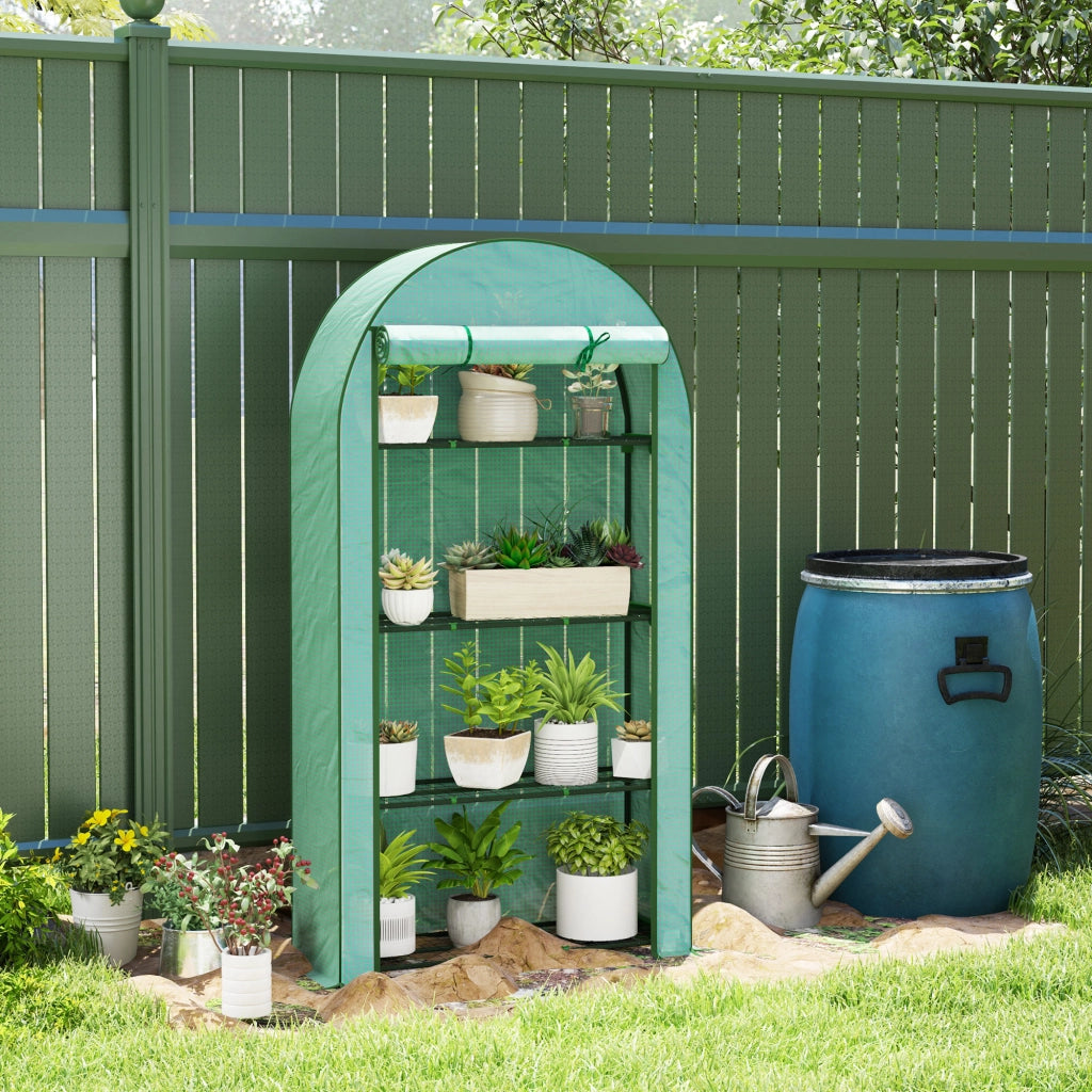 Serra da Giardino con 4 Ripiani ¨C Minimal ¨C 105x45x160 cm Verde