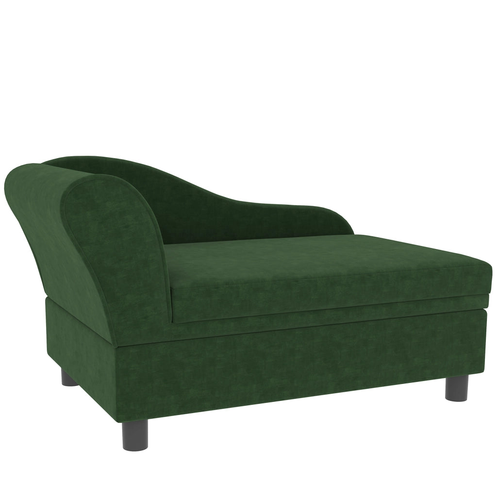 Divano per cani e gatti con cassetto ¨C Minimal ¨C verde 76x45x43 cm