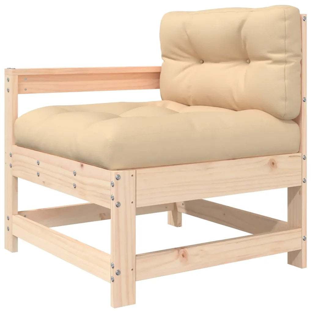 Set Divani da Giardino 6 pz con Cuscini in Legno Massello 3185990