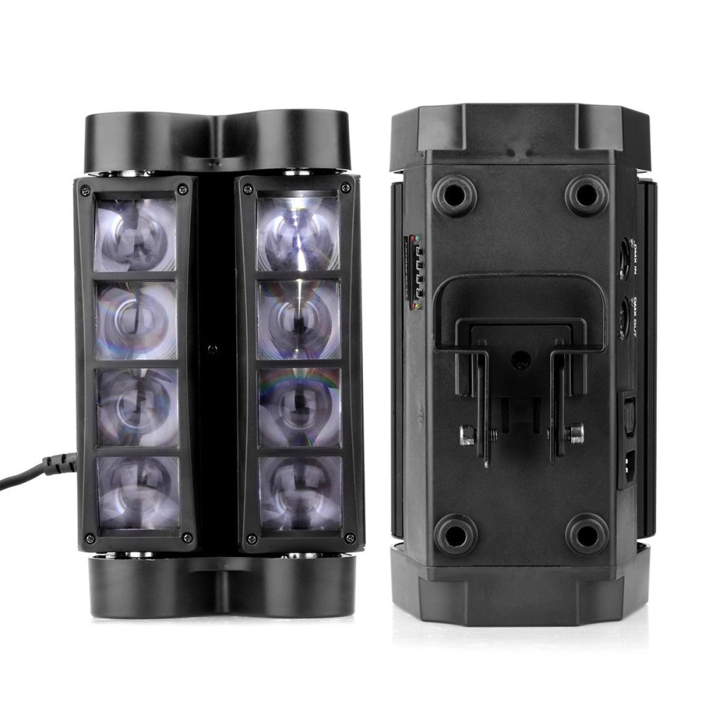 Trade Shop - Proiettore Mini Spider Testa Mobile Spot Light Dmx 512 Rgb Dj Discoteca 40w -