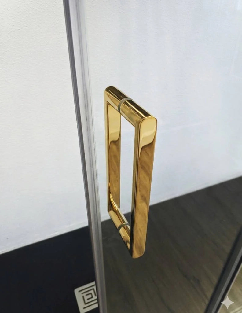 Porta doccia scorrevole 1+1 CIRENE (KENNA) 180 cm Profilo Oro Barra Parallela