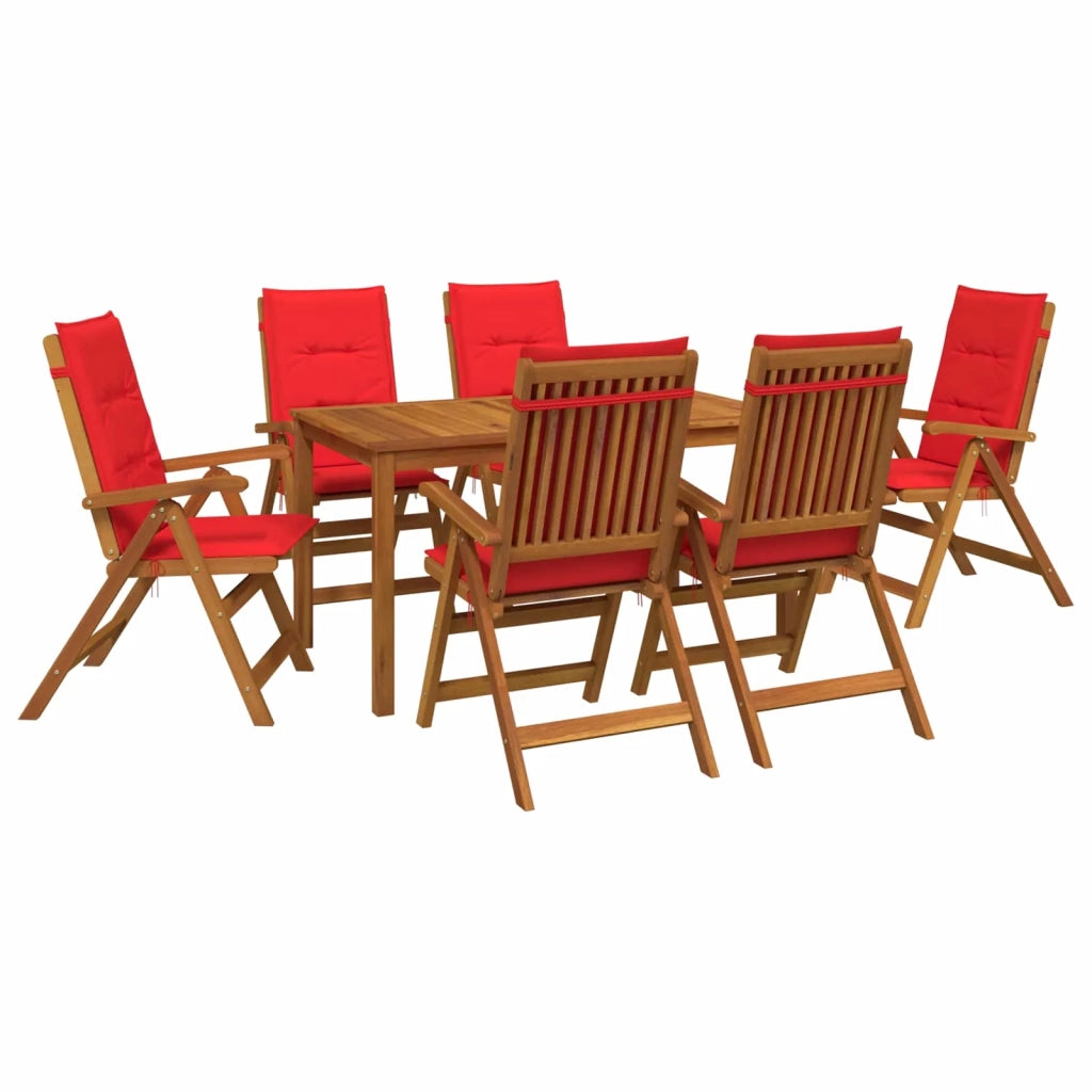 Set da pranzo da giardino 7 pezzi Naturale 3434564