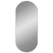 Specchio da Parete | Specchio decorativo Argento 80x35 cm Ovale