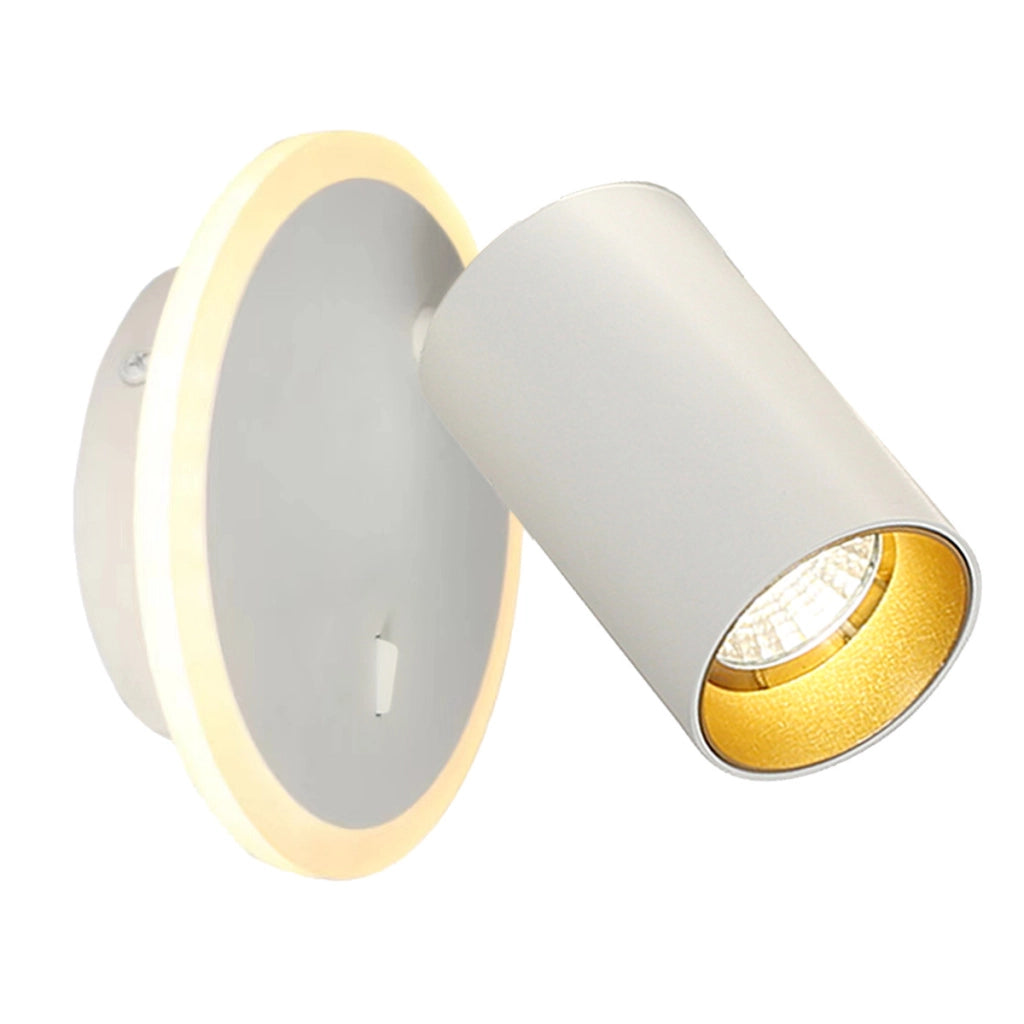 Applique spot PARMA bianca tonda orientabile GU10+LED CCT