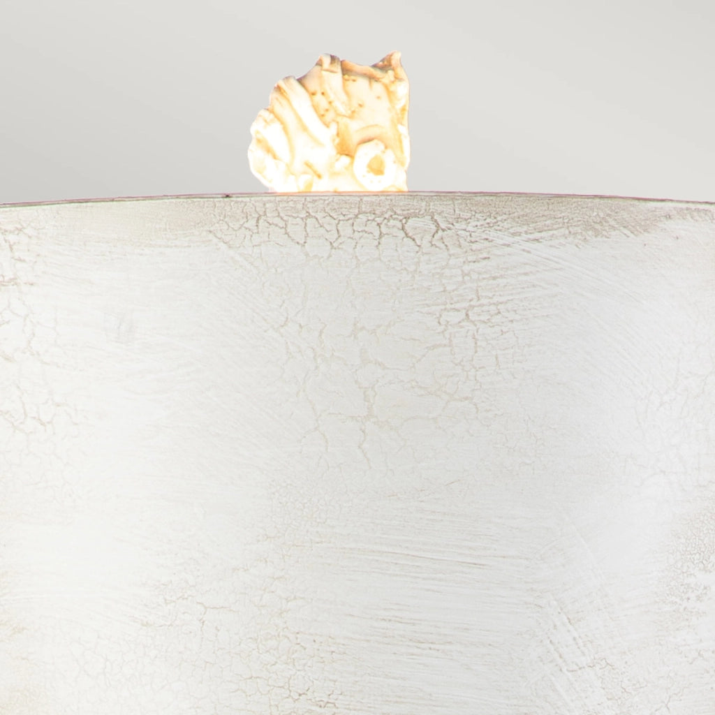 Lampada da tavolo Art Déco Petra bianca E27 Flambeau