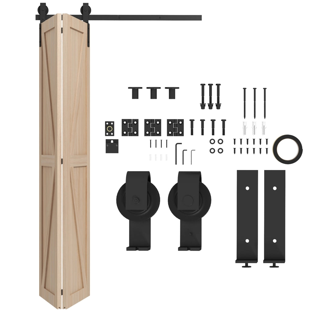 Porta scorrevole pieghevole ¨C Minimal ¨C 122 cm nero