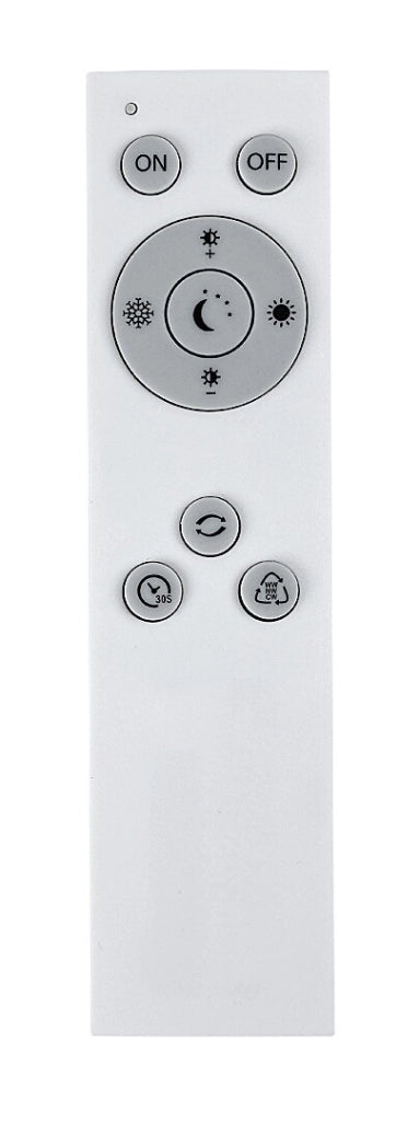 Plafoniera LED dimmerabile con telecomando 49cm 48W nera