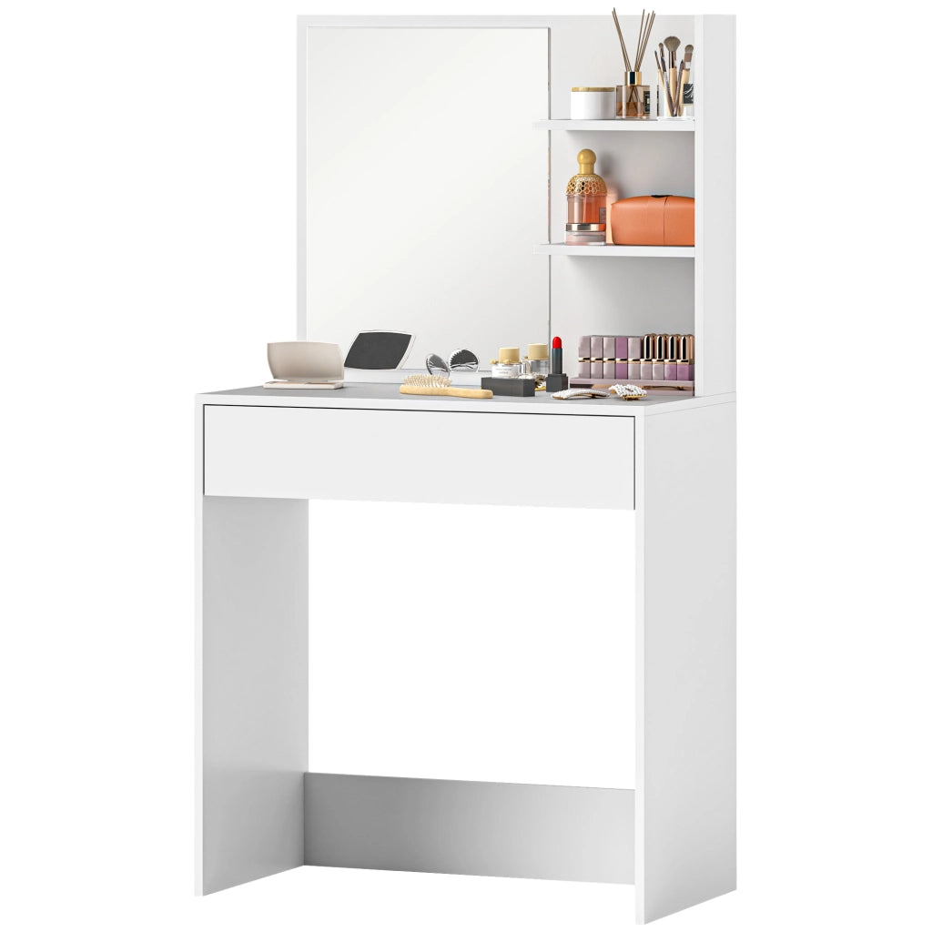 Scrivania Trucco con Specchio ¨C Minimal ¨C Bianco